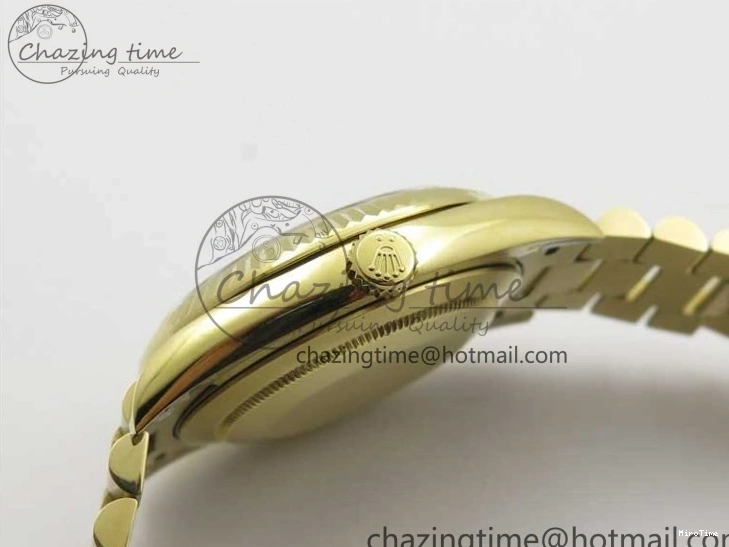 MiroTime 0220 Day-Date 40mm 228239 BP New Dial Version 904 YG Silver Roman Markers Dial on SS President Bracelet A Popular 2806